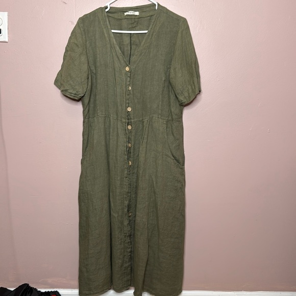 Woolovers -100% Linen dress - Picture 1 of 9